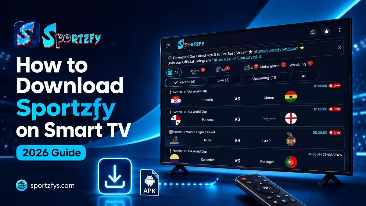 How to Download Sportzfy on Smart TV (2026 Guide)