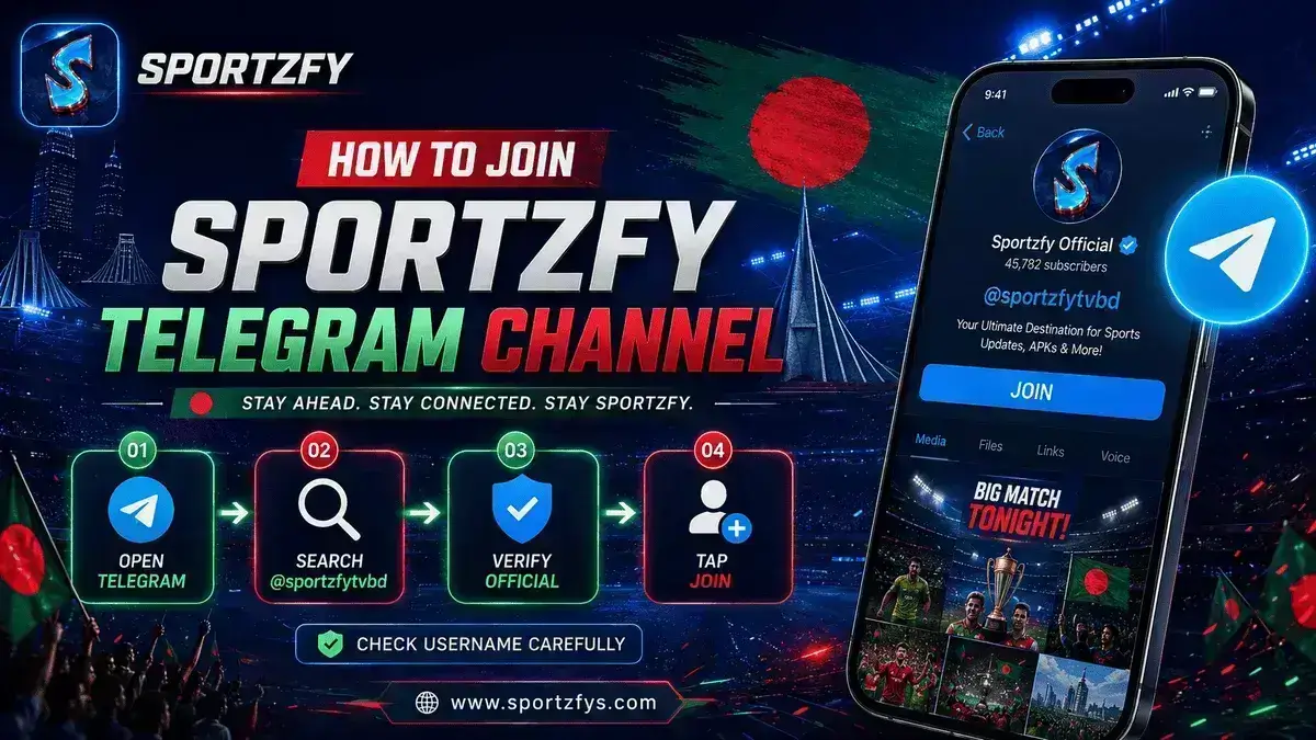 How to Join the Sportzfy Telegram Channel