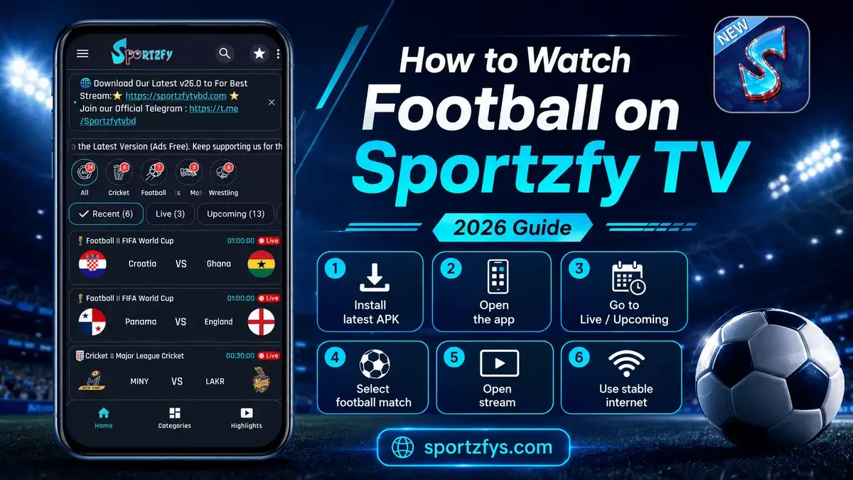 How to Watch Football on Sportzfy TV