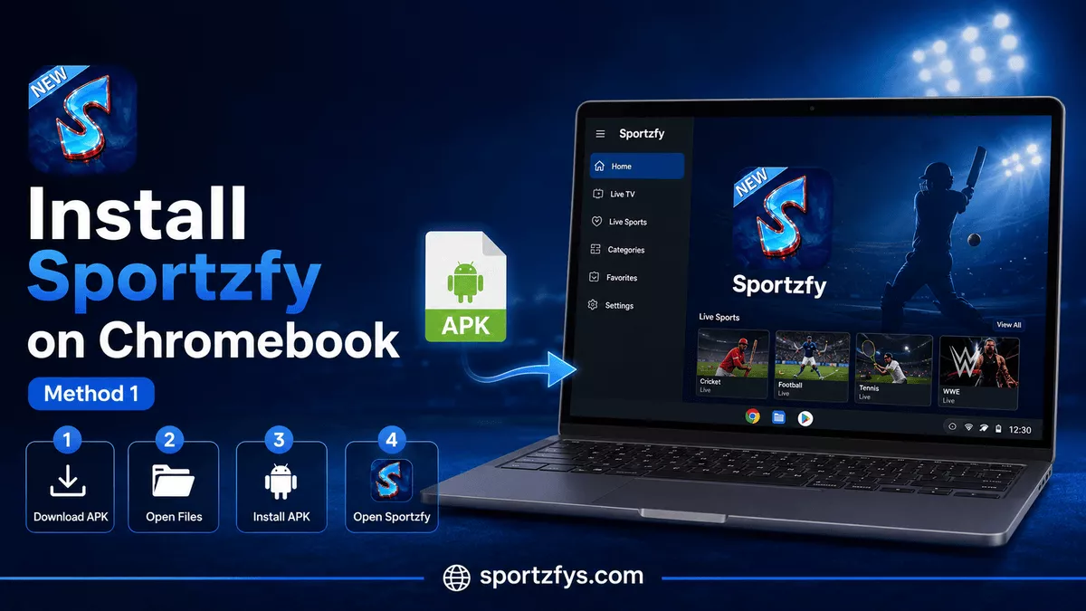 Install Sportzfy APK on Chromebook