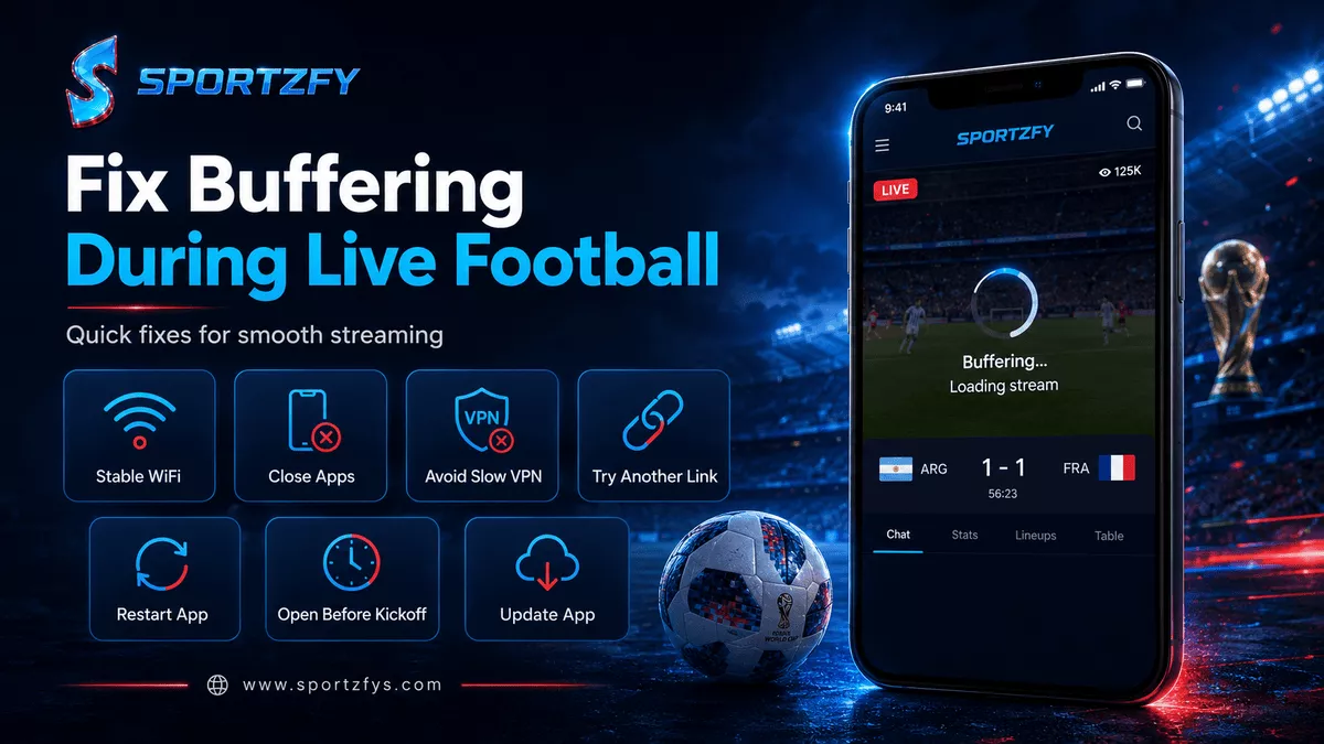 Sportzfy Buffering issue