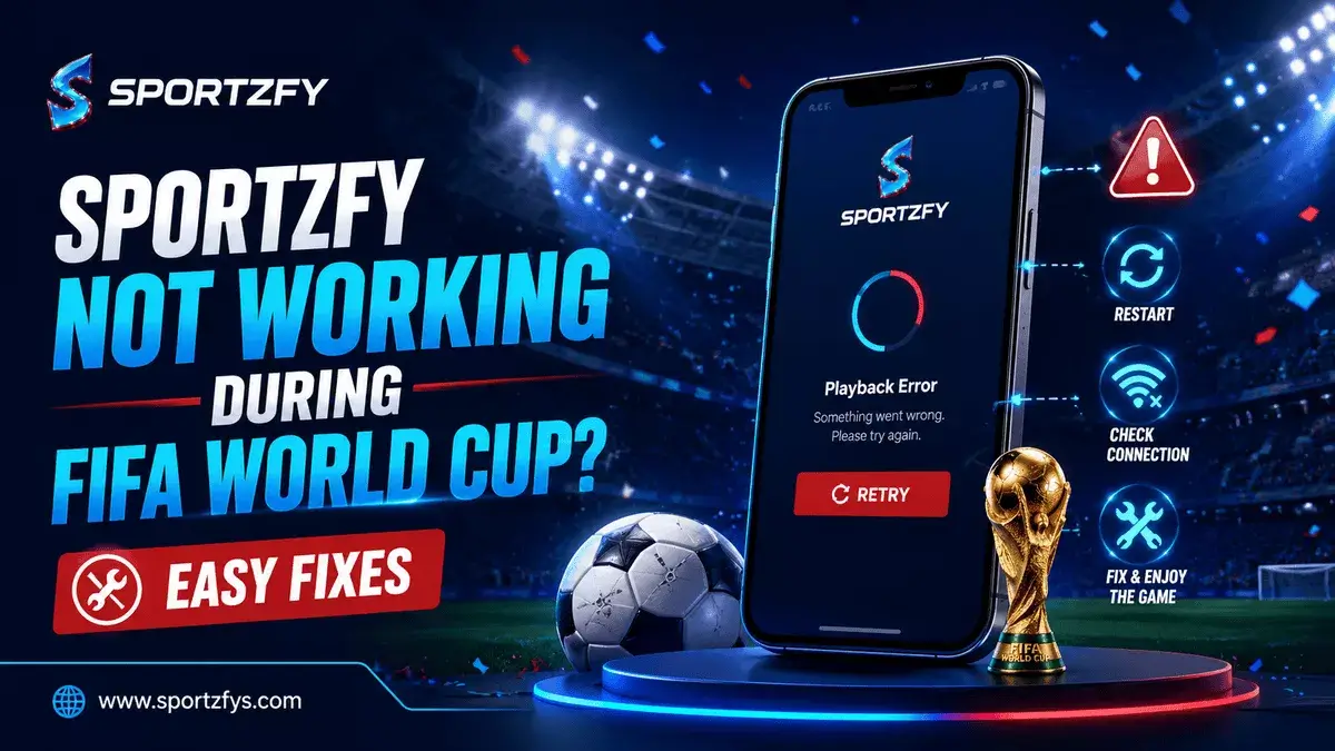 Sportzfy Not Working During FIFA World Cup? Easy Fixes