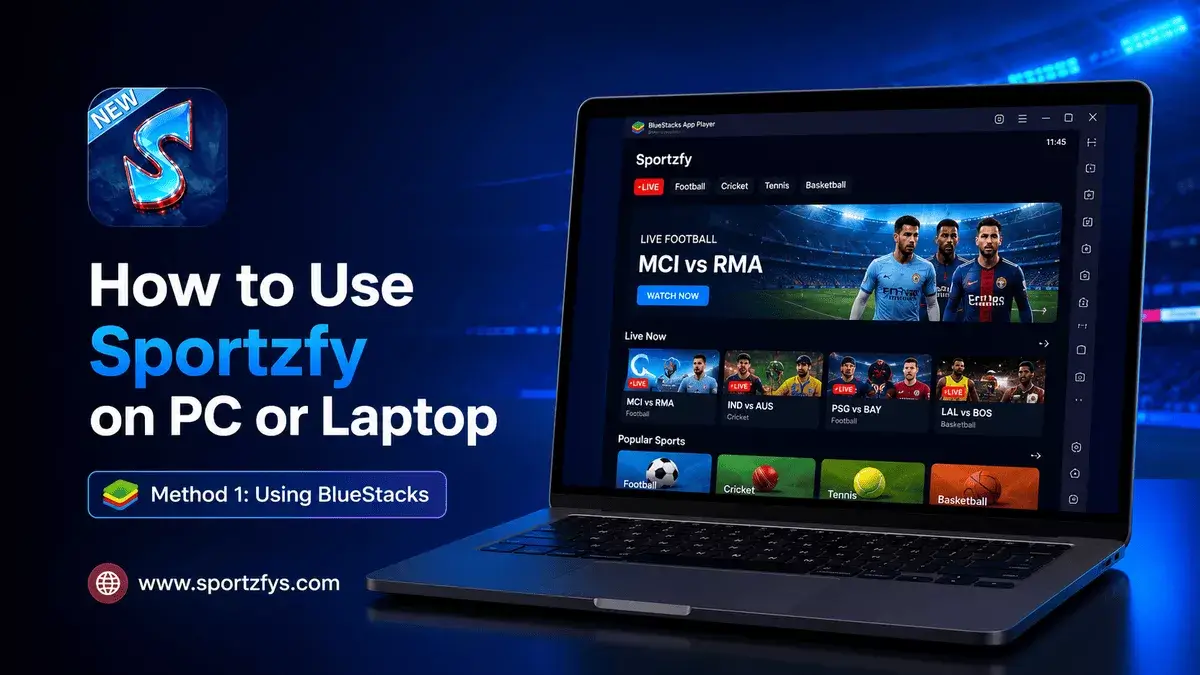 Sportzfy on PC Using BlueStacks
