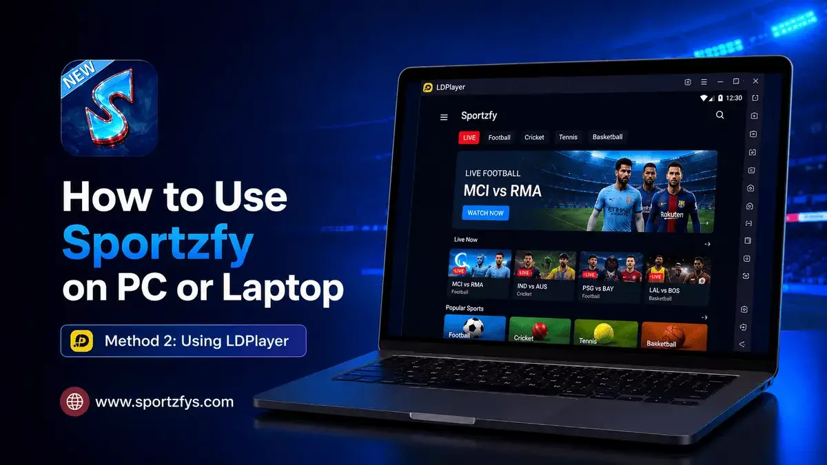 Sportzfy on PC Using LDPlayer