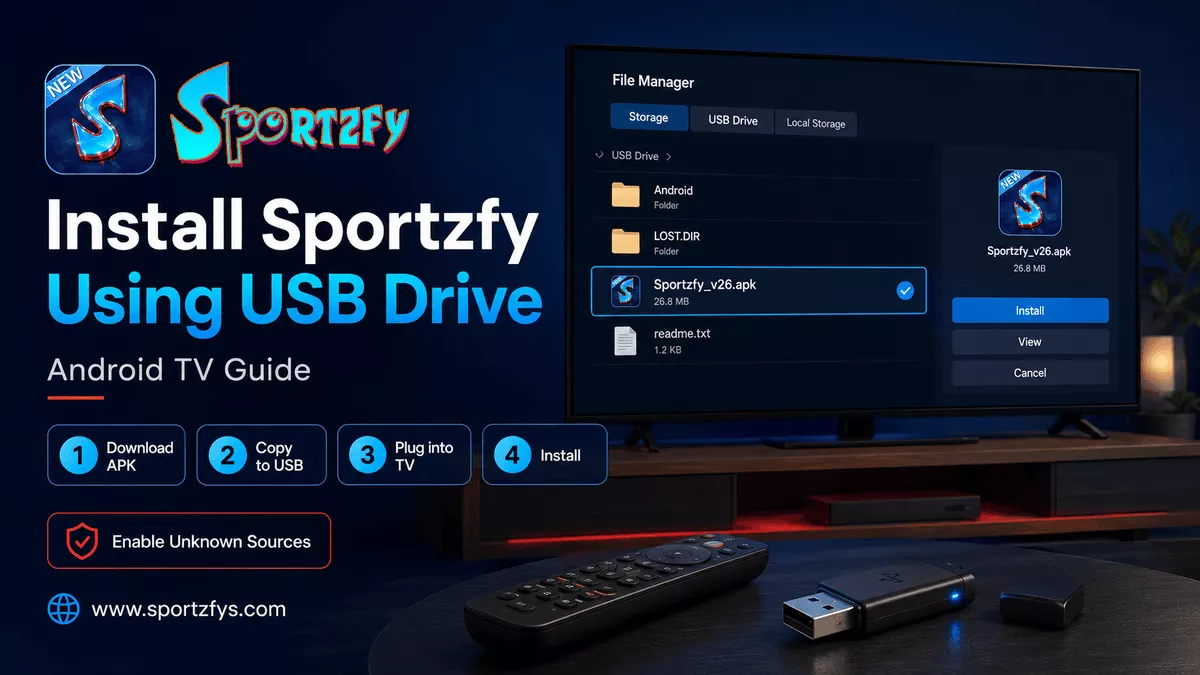 Sportzfy Using a USB Drive