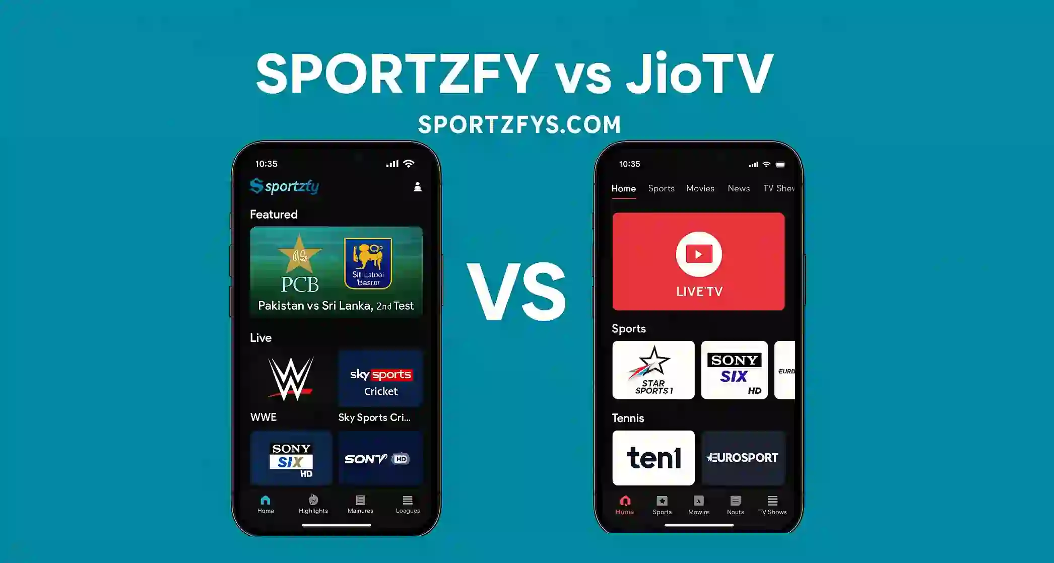 Sportzfy vs JioTV – Which One Is Better in 2025